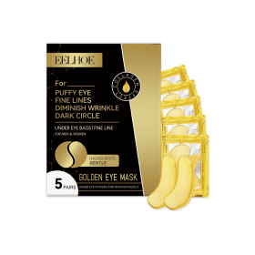 EELHOE Gold Firming Eye Mask Lightens Fine Lines, Dark Circles, Moisturizes And Moisturizes, And Firms The Skin Around The Eyes (Option: 1PCS)